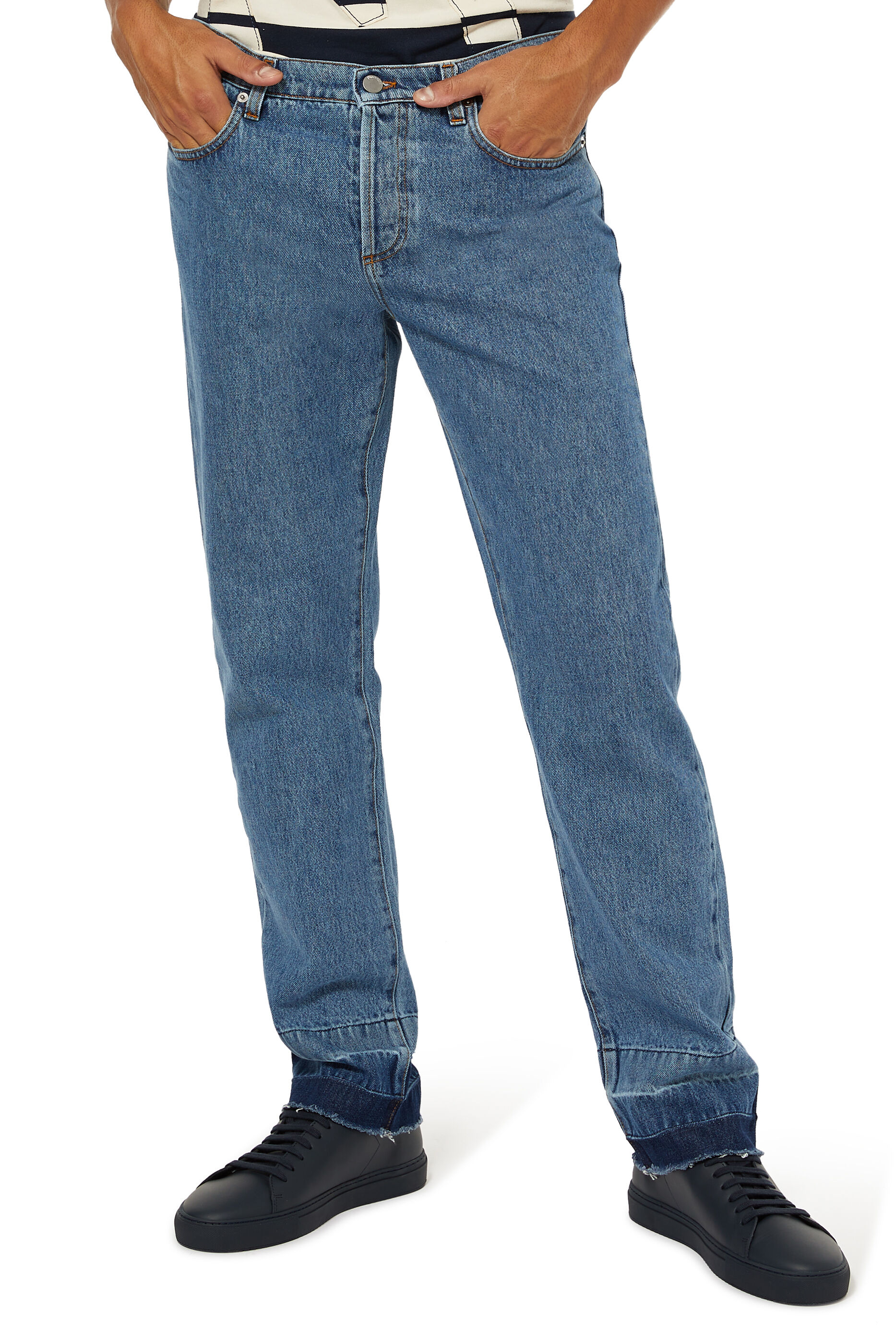 Buy JW Anderson Raw Hem SlimJeans for Mens | Bloomingdale's Kuwait